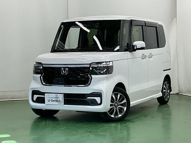 N-BOXカスタム ベースグレード ドラレコ ナビ Rカメラ ブルートゥース W電動ドア USB接続 CMBS Dレコ ベンチシート オートエアコン スマートキ LED 盗難防止装置 クルコン ETC バックカメラ フルセグTV ESC(10枚目)