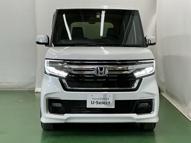 N-BOXカスタム Lターボ ナビ Rカメラ ブルートゥース フルセグ Wパワスラ スマキ プリクラッシュセーフティー 地デジ対応 後カメラ シートH ESC サイドエアバック ECON USBポート DVD再生可 Aクルーズ(6枚目)