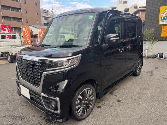 スペーシアカスタム ハイブリッドXSターボ 全方位モニター用カメラパッケージ ヘッドアップディスプレイ ナビ ETC 両側パワースライドドア 15インチAW シートヒーター プッシュスタート スペアキー(16枚目)