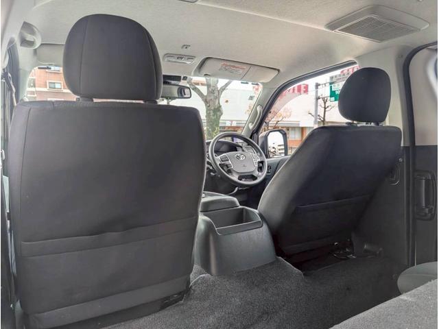 ハイエースバン ロングスーパーＧＬ　モデリスタフルエアロ　両側パワースライドドア　純正ＳＤナビ　バックカメラ　ルームミラーカメラ　助手席エアバッグ　純正ＥＴＣ　ＡＣ１００Ｖ　純正マット　サイドバイザー　室内カーテン　ＬＥＤヘッドランプ（23枚目）