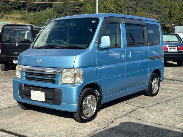 バモス ターボ 実走行! タイミングベルト&ウォーターポンプ交換済 両側スライドドア AT ABS CD 純正アルミホイール ETC 衝突安全ボディ エアコン パワーステアリング パワーウィンドウ(3枚目)