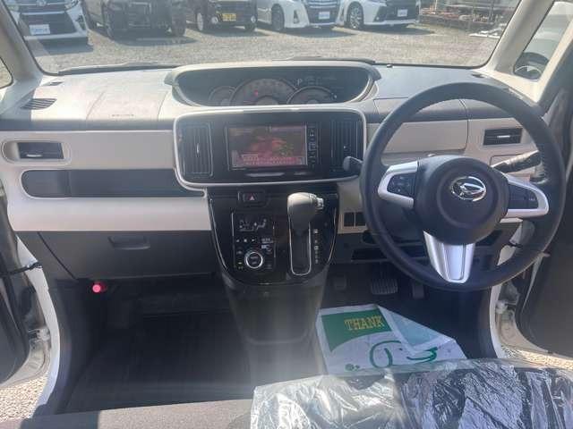 ムーヴキャンバス Ｇメイクアップリミテッド　ＳＡＩＩＩ　スマートアシスト搭載　衝突被害軽減ブレーキ　レーンアシスト　純正ナビＴＶ　ミュージックプレーヤー接続　ＥＴＣ　ドライブレコーダー　全方位カメラ　両側パワースライドドア　ＬＥＤヘッドライト　スマートキー（3枚目）