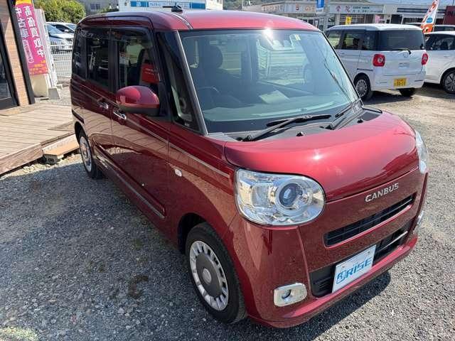 ムーヴキャンバス セオリーＧ　禁煙車　衝突被害軽減ブレーキ　レーンアシスト　純正ナビＴＶ　バックカメラ　ＤＶＤ　両側パワースライドドア　ＬＥＤヘッドライト　前席シートヒーター　スマートキー　プッシュスタート　スマートアシスト（5枚目）