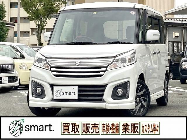 スペーシアカスタム ＸＳ　デュアルカメラブレーキサポート　両側パワースライド　シートヒーター　社外ナビ　地デジ　ＤＶＤ再生　ＥＴＣ　エネチャージ　エコクール　スマートキー　プッシュスタート　横滑防止　オーバーヘッドコンソール（2枚目）