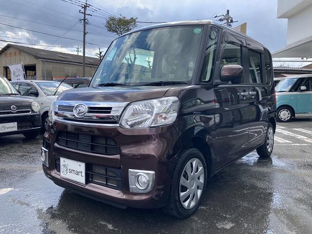 タント Xターボ ターボ パワースライドドア SDナビ フルセグ DVD再生 Bluetooth バックカメラ ETC スマートキー プッシュスタート ヘッドライトレベライザー オートライト フォグ マットバイザー(3枚目)