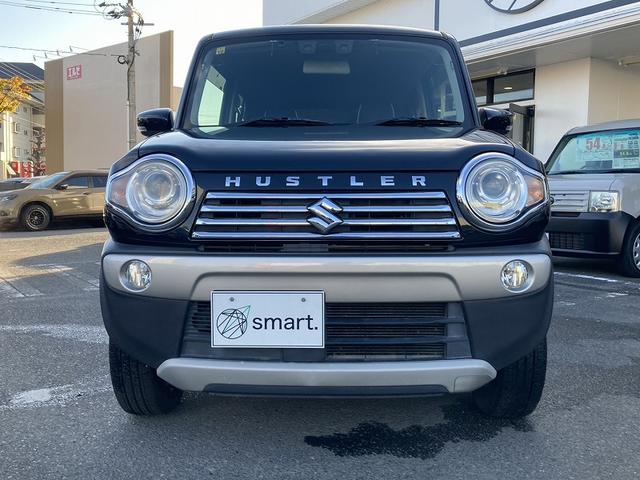 ハスラー Ｘ　デュアルカメラブレーキ　ＨＩＤヘッドライト　フォグ　シートヒーター　社外ナビ　フルセグ　ＤＶＤ再生　Ｂｌｕｅｔｏｏｔｈ　バックカメラ　ビルトインＥＴＣ　横滑防止　アイドリングストップ　オートライト（4枚目）