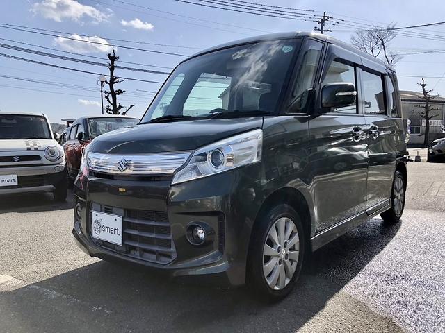 スペーシアカスタム ＧＳ　両側スライド　スマートキー　プッシュスタート　アイドリングストップ　社外ナビ　地デジ　ＤＶＤ再生　Ｂｌｕｅｔｏｏｔｈ　ＨＩＤライト　フォグ　ＥＴＣ　マットバイザー　プライバシーガラス　セキュリティ（3枚目）