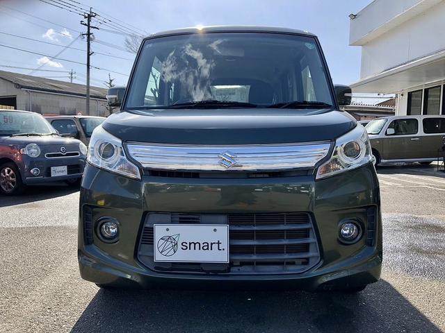 スペーシアカスタム ＧＳ　両側スライド　スマートキー　プッシュスタート　アイドリングストップ　社外ナビ　地デジ　ＤＶＤ再生　Ｂｌｕｅｔｏｏｔｈ　ＨＩＤライト　フォグ　ＥＴＣ　マットバイザー　プライバシーガラス　セキュリティ（4枚目）