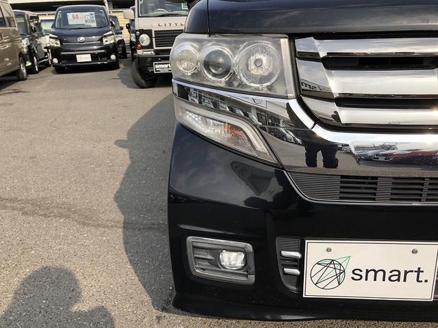 N-BOXカスタム G ターボSSパッケージ 衝突軽減 両側パワースライドドア 純正ナビ フルセグ DVD Bluetooth バックカメラ シートヒーター ビルトインETC 社外アルミ シートバックテーブル リアロールシェード マットバイザー(41枚目)