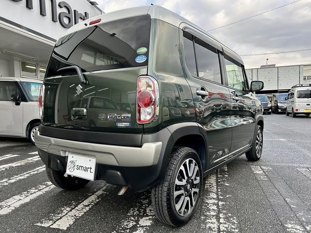 ハスラー J ブラックインテリアPKG デュアルカメラブレーキサポート ハーフレザーシート 前席シートヒーター 社外オーディオ ETC スマートキー プッシュスタート HIDライト フォグ オートライト 純正アルミ(10枚目)