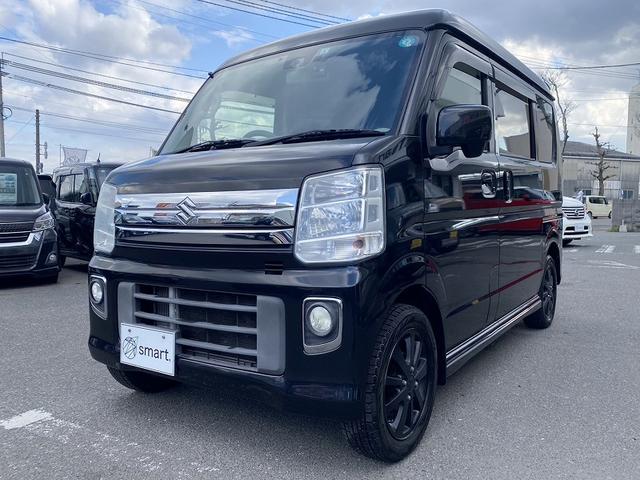 エブリイワゴン ＰＺターボ　衝突軽減　パワースライドドア　社外ナビ　地デジ　バックカメラ　ドライブレコーダー　ＨＩＤヘッドライト　フォグ　スマートキー　プッシュスタート　フロアマット　バイザー　プライバシーガラス　セキュリティ（3枚目）