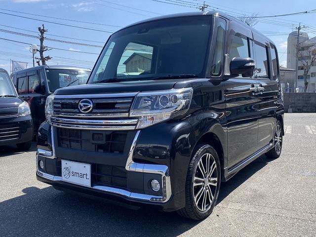 タント カスタムＲＳ　トップエディションＳＡＩＩ　ターボ　衝突軽減　両側パワースライドドア　ディスプレイオーディオ　Ｂｌｕｅｔｏｏｔｈ　ハーフレザーシート　ＬＥＤライト　フォグ　オートライト　スマートキー　プッシュスタート　エコアイドル　横滑防止（3枚目）