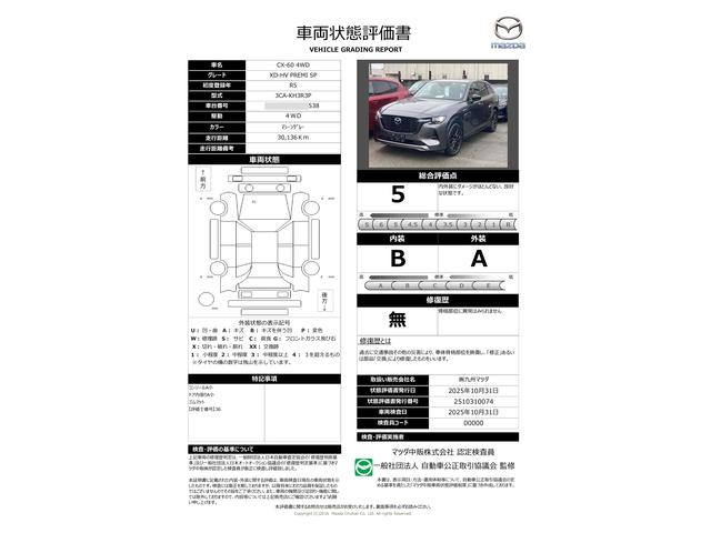 車両状態評価書