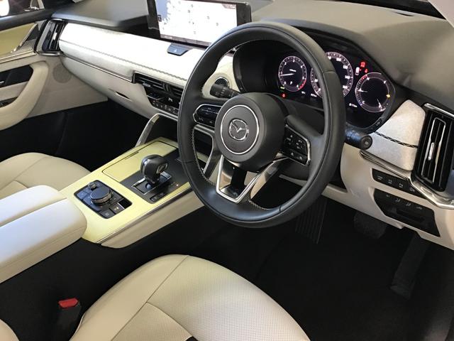 ＣＸ－８０ ３．３　ＸＤハイブリッド　プレミアム　モダン　ディーゼルター　デモアップカー　衝突被害軽減ブレーキ　全周囲カメラ　オートマチックハイビーム　アダプティブクルーズコントロール　革シート　３列シート　バックカメラ　電動シート　シートヒーター　４ＷＤ　サンルーフ（25枚目）