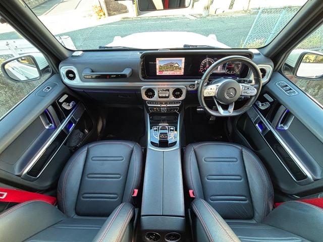 Gクラス G350d AMGライン 1年保証付 1オーナー アダプティブダンピングシステム ラグジュアリーPKG レーダーセーフティーPKG サンルーフ 全方位カメラ ブルメスター ナビ・フルセグTV  黒革 シートヒータ アンビエント(26枚目)