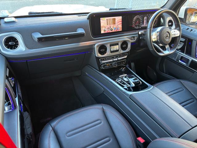 Gクラス G350d AMGライン 1年保証付 1オーナー アダプティブダンピングシステム ラグジュアリーPKG レーダーセーフティーPKG サンルーフ 全方位カメラ ブルメスター ナビ・フルセグTV  黒革 シートヒータ アンビエント(31枚目)