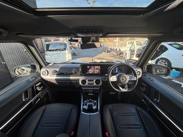 Gクラス G350d AMGライン 1年保証付 1オナ サンルーフ アダブティブダンピングシステム ラグジュアリーPKG 黒革 全席シートヒーター ブルメスターサウンド レーダーセーフティ ACC 全方位カメラ TV アンビエントライト(3枚目)