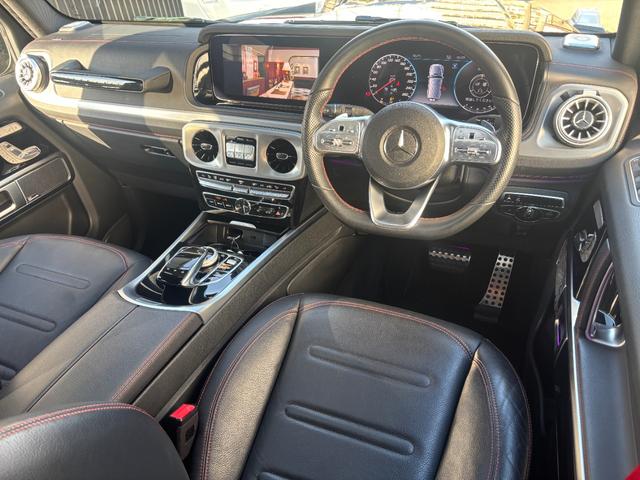 Gクラス G350d AMGライン 1年保証付 1オナ サンルーフ アダブティブダンピングシステム ラグジュアリーPKG 黒革 全席シートヒーター ブルメスターサウンド レーダーセーフティ ACC 全方位カメラ TV アンビエントライト(13枚目)