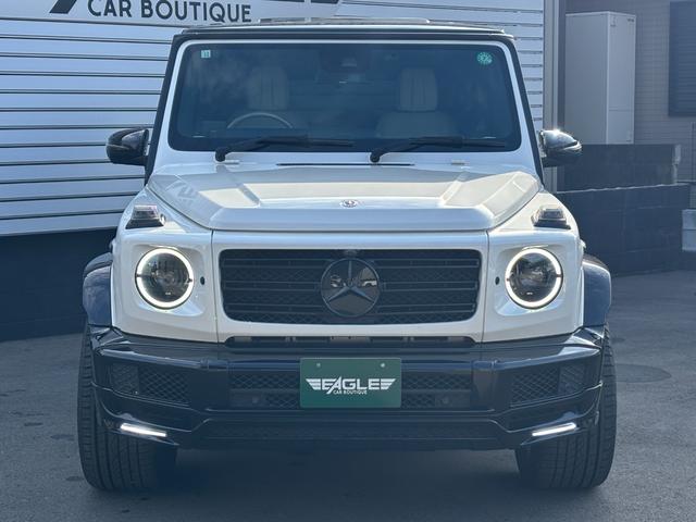 Ｇクラス Ｇ４００ｄ　マヌファクトゥーアエディション　１年保証付　１オーナー　ナイトＰＫＧ　白革ダイヤモンドステッチ　ＳＲ　アダブティブダンピングシステム　ブラバスフロントスポイラー　ＩＩＤ電動ステップ　デジタルインナーミラー　ＡＤＶ１（２２インチＡＷ）（14枚目）