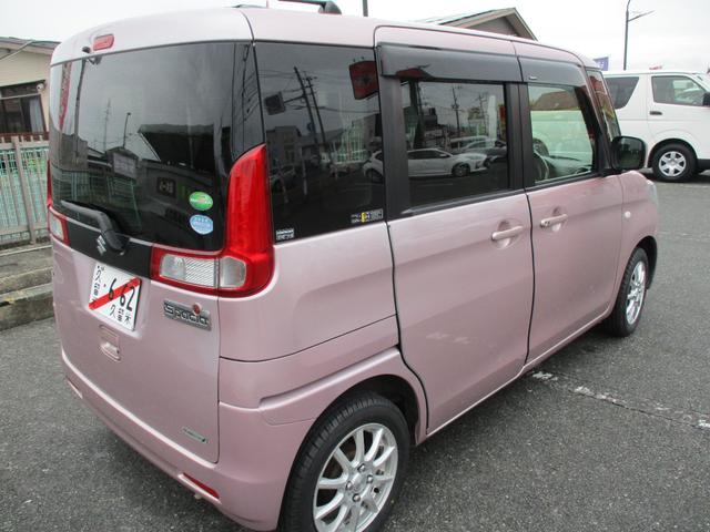 スペーシア Ｘ　ＣＶＴ＆アイドリングストップ　社外ナビ＆テレビ　ブルートゥース　左パワースライドドア　プッシュスタート　社外１４インチアルミホイール＆新品タイヤ４本　オートエアコン　電動格納ドアミラー　ＥＴＣ付き（6枚目）
