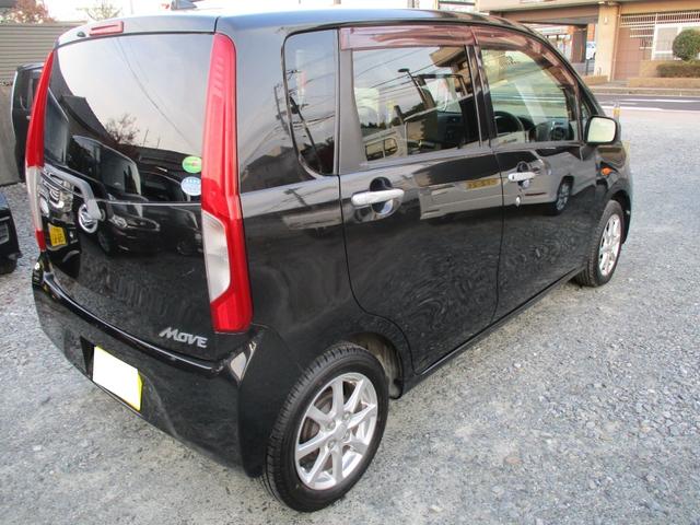 ムーヴ Ｘ　ＳＡ　ＣＶＴ＆エコアイドル　スマートアシストブレーキ　社外ナビ＆テレビ　プッシュスタート　１４アルミ＆新品タイヤ４本　スマートキー　オートエアコン　ＬＥＤヘッドライト　リアスモークガラス　電動格納ドアミラー（6枚目）
