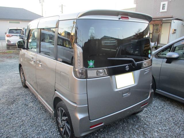 スペーシアカスタム ＴＳ　純正フルエアロ　インタークーラー付ツインカムターボ　エネチャージ　社外ナビ＆フルセグテレビ　ブルートゥース付　プッシュスタート　スマートキー２個　両側パワースライドドア　オートエアコン　ＨＩＤ　ＥＴＣ（4枚目）