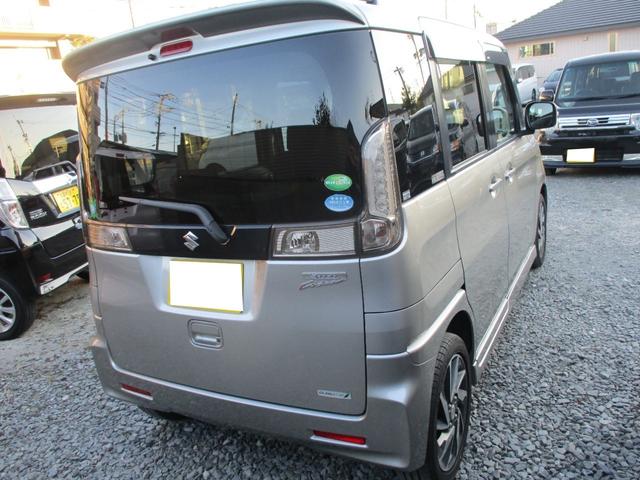 スペーシアカスタム ＴＳ　純正フルエアロ　インタークーラー付ツインカムターボ　エネチャージ　社外ナビ＆フルセグテレビ　ブルートゥース付　プッシュスタート　スマートキー２個　両側パワースライドドア　オートエアコン　ＨＩＤ　ＥＴＣ（6枚目）