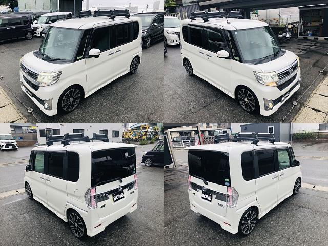 タント カスタムＲＳ　ＳＡ　社外１６インチアルミホイール　ローダウン　ルーフキャリアー　両側パワースライドドア　社外ナビ　フルセグＴＶ　ＤＶＤ　Ｂｌｕｅｔｏｏｔｈ　ＥＴＣ　バックカメラ　プッシュスタート　スマートキー（9枚目）