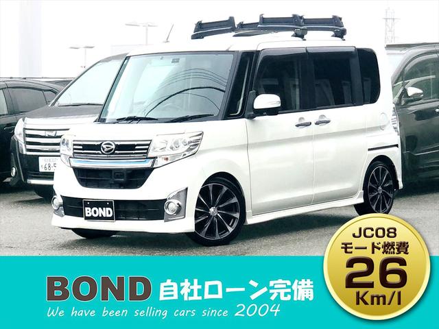 タント カスタムＲＳ　ＳＡ　社外１６インチアルミホイール　ローダウン　ルーフキャリアー　両側パワースライドドア　社外ナビ　フルセグＴＶ　ＤＶＤ　Ｂｌｕｅｔｏｏｔｈ　ＥＴＣ　バックカメラ　プッシュスタート　スマートキー（20枚目）