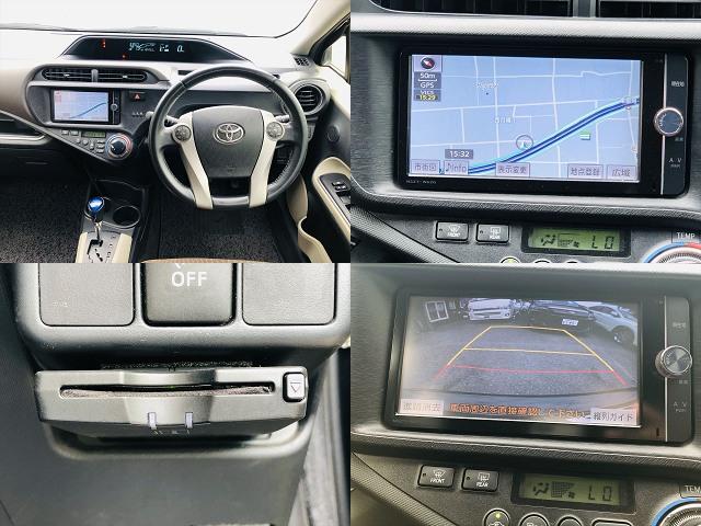 アクア Ｇ　モデリスタエアロ　純正ナビ　フルセグＴＶ　ＤＶＤ　Ｂｌｕｅｔｏｏｔｈ　ＥＴＣ　バックカメラ　プッシュスタート　スマートキー　キーレスエントリー　シャークアンテナ　ＬＥＤヘッドライト　フォグランプ（6枚目）