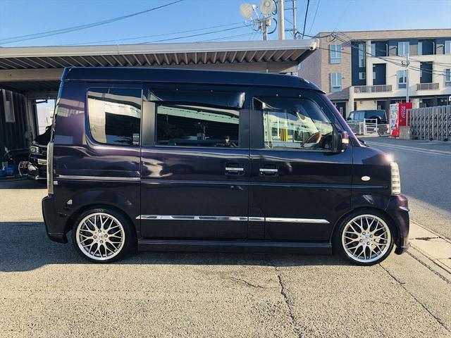 エブリイワゴン ＰＺターボスペシャル　ハイルーフ　ローダウン　社外エアロ　社外１６ＡＷ　後席モニター　両側パワースライドドア　社外ナビ　ＤＶＤ　Ｂｌｕｅｔｏｏｔｈ　ＥＴＣ　バックカメラ　キーレスエントリー　フルフラットシート（15枚目）