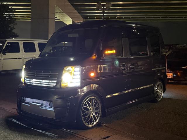 エブリイワゴン ＰＺターボスペシャル　ハイルーフ　ローダウン　社外エアロ　社外１６ＡＷ　後席モニター　両側パワースライドドア　社外ナビ　ＤＶＤ　Ｂｌｕｅｔｏｏｔｈ　ＥＴＣ　バックカメラ　キーレスエントリー　フルフラットシート（16枚目）