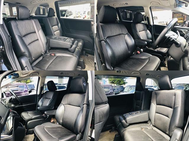 オデッセイ アブソルート 両側パワースライドドア 前後ドライブレコーダー 純正ナビ DVD Bluetooth ETC バックカメラ 3列シート プッシュスタート スマートキー LEDヘッドライト フォグランプ 純正17AW(9枚目)