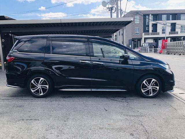 オデッセイ アブソルート 両側パワースライドドア 前後ドライブレコーダー 純正ナビ DVD Bluetooth ETC バックカメラ 3列シート プッシュスタート スマートキー LEDヘッドライト フォグランプ 純正17AW(15枚目)