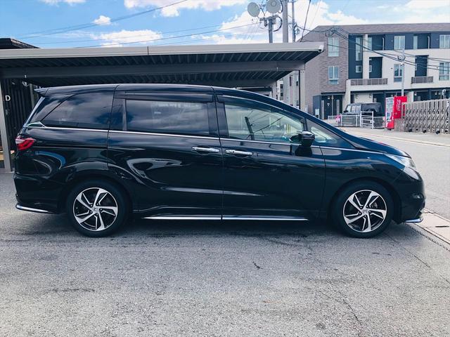 オデッセイ アブソルート 両側パワースライドドア 前後ドライブレコーダー 純正ナビ DVD Bluetooth ETC バックカメラ 3列シート プッシュスタート スマートキー LEDヘッドライト フォグランプ 純正17AW(46枚目)