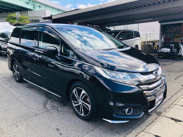 オデッセイ アブソルート 両側パワースライドドア 前後ドライブレコーダー 純正ナビ DVD Bluetooth ETC バックカメラ 3列シート プッシュスタート スマートキー LEDヘッドライト フォグランプ 純正17AW(48枚目)