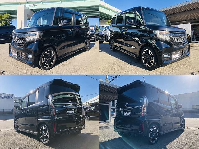 N-BOXカスタム G・EXターボホンダセンシング ホンダセンシング 両側パワースライドドア 前後ドライブレコーダー 純正ナビ フルセグTV DVD Bluetooth ETC バックカメラ プッシュスタート スマートキー LEDヘッドライト(4枚目)