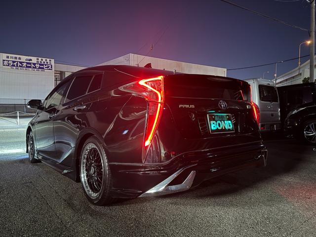 プリウス S モデリスタエアロ 車高調 社外18インチアルミホイール 純正ナビ フルセグTV DVD ETC バックカメラ プッシュスタート スマートキー LEDヘッドライト フォグランプ シャークアンテナ(34枚目)