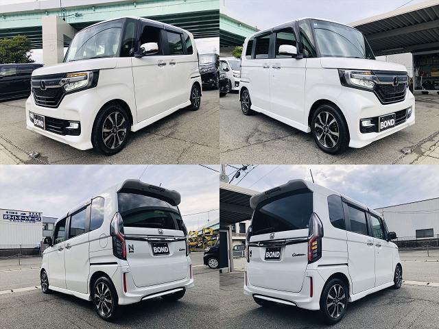 N-BOX G・Lホンダセンシング パワースライドドア 純正9インチナビ ブルセグTV DVD Bluetooth ETC バックカメラ プッシュスタート スマートキー キーレスエントリー LEDヘッドライト フォグランプ 純正14AW(4枚目)