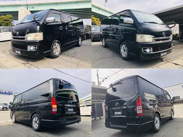 ハイエースバン ロングスーパーＧＬ　２型　ローダウン　社外１５インチアルミホイール　両側スライドドア　社外オーディオ　ＣＤ　ＥＴＣ　キーレスエントリー　電動格納ミラー　ＡＣ１００Ｖ　ＬＥＤヘッドライト　フォグランプ　簡易ベット（5枚目）