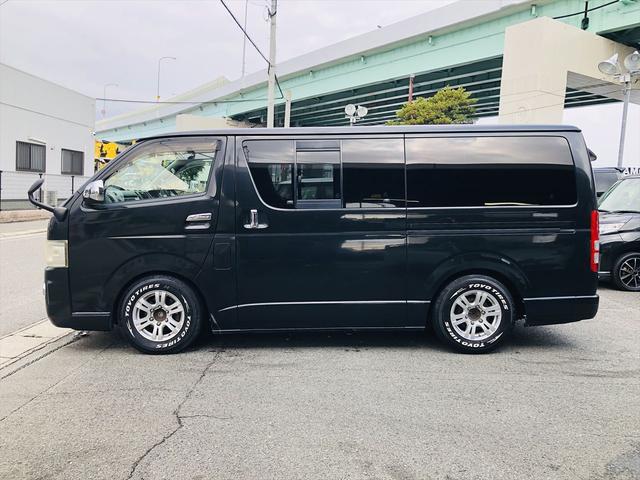 ハイエースバン ロングスーパーＧＬ　２型　ローダウン　社外１５インチアルミホイール　両側スライドドア　社外オーディオ　ＣＤ　ＥＴＣ　キーレスエントリー　電動格納ミラー　ＡＣ１００Ｖ　ＬＥＤヘッドライト　フォグランプ　簡易ベット（14枚目）