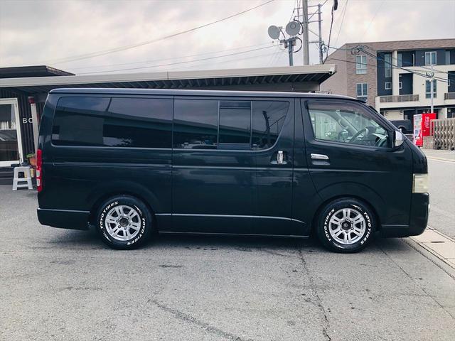 ハイエースバン ロングスーパーＧＬ　２型　ローダウン　社外１５インチアルミホイール　両側スライドドア　社外オーディオ　ＣＤ　ＥＴＣ　キーレスエントリー　電動格納ミラー　ＡＣ１００Ｖ　ＬＥＤヘッドライト　フォグランプ　簡易ベット（46枚目）