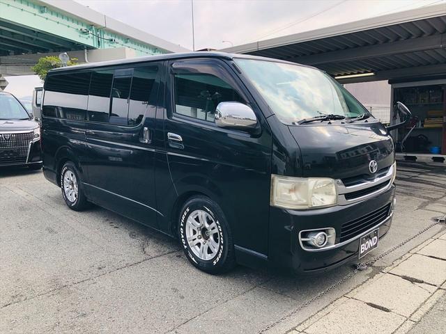 ハイエースバン ロングスーパーＧＬ　２型　ローダウン　社外１５インチアルミホイール　両側スライドドア　社外オーディオ　ＣＤ　ＥＴＣ　キーレスエントリー　電動格納ミラー　ＡＣ１００Ｖ　ＬＥＤヘッドライト　フォグランプ　簡易ベット（48枚目）