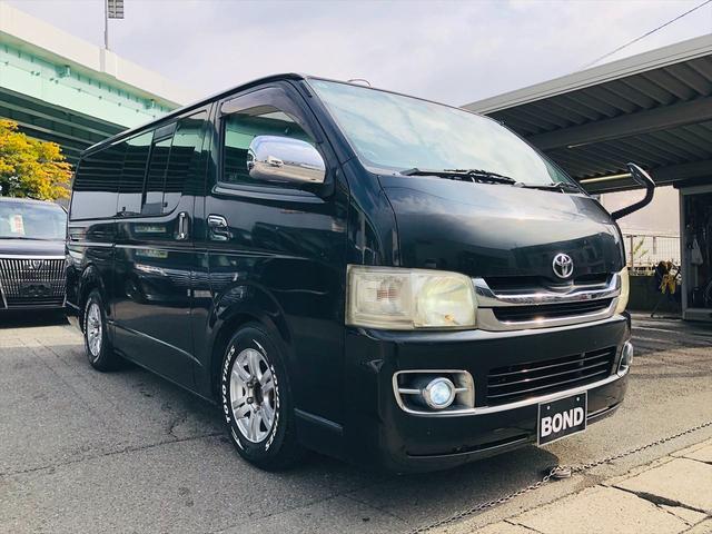 ハイエースバン ロングスーパーＧＬ　２型　ローダウン　社外１５インチアルミホイール　両側スライドドア　社外オーディオ　ＣＤ　ＥＴＣ　キーレスエントリー　電動格納ミラー　ＡＣ１００Ｖ　ＬＥＤヘッドライト　フォグランプ　簡易ベット（74枚目）