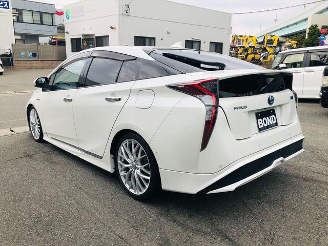 プリウス Aツーリングセレクション TRDエアロ ローダウン 社外18インチアルミホイール 社外ナビ フルセグTV DVD ETC バックカメラ プッシュスタート スマートキー シートヒーター ドライブレコーダー LEDヘッドライト(36枚目)