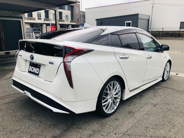 プリウス Aツーリングセレクション TRDエアロ ローダウン 社外18インチアルミホイール 社外ナビ フルセグTV DVD ETC バックカメラ プッシュスタート スマートキー シートヒーター ドライブレコーダー LEDヘッドライト(40枚目)