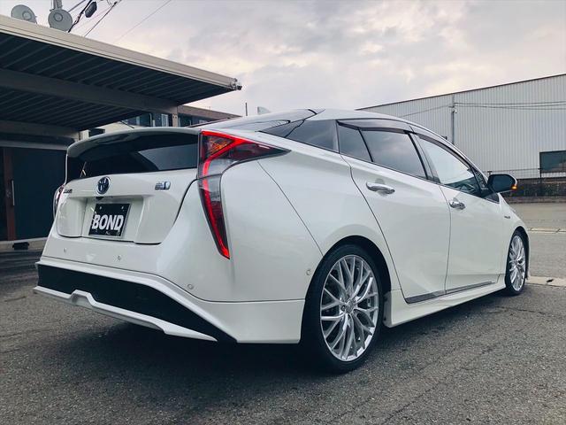 プリウス Aツーリングセレクション TRDエアロ ローダウン 社外18インチアルミホイール 社外ナビ フルセグTV DVD ETC バックカメラ プッシュスタート スマートキー シートヒーター ドライブレコーダー LEDヘッドライト(76枚目)