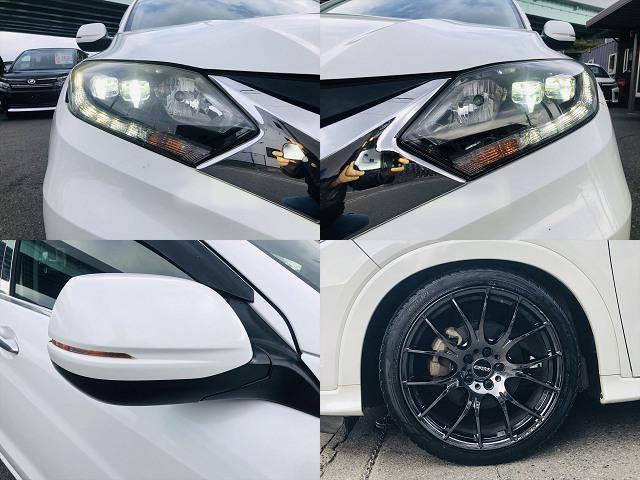 ヴェゼル ハイブリッドZ 車高調 社外19インチアルミホイール ルーフキャリアー 社外ナビ フルセグTV DVD Bluetooth ETC バックカメラ プッシュスタート スマートキー LEDヘッドライト フォグランプ(8枚目)