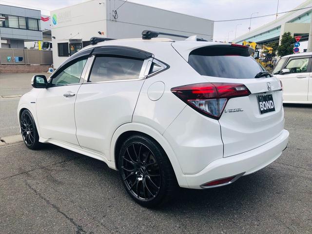 ヴェゼル ハイブリッドZ 車高調 社外19インチアルミホイール ルーフキャリアー 社外ナビ フルセグTV DVD Bluetooth ETC バックカメラ プッシュスタート スマートキー LEDヘッドライト フォグランプ(36枚目)