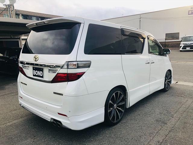 ヴェルファイア 2.4Z ゴールデンアイズII モデリスタエアロ 車高調 社外20インチアルミホイール 両側パワースライドドア パワーバックドア 前後ドライブレコーダー 社外ナビ Bluetooth ETC バックカメラ プッシュスタート(45枚目)